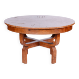 Walnut Art Deco Dining Table, Extendable, by Halabala, UP Závody, Czech, 1920s