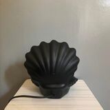 Ceramic shell lamp and vintage opaline