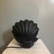Ceramic shell lamp and vintage opaline