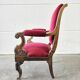 Chaise / fauteuil rose antique vintage