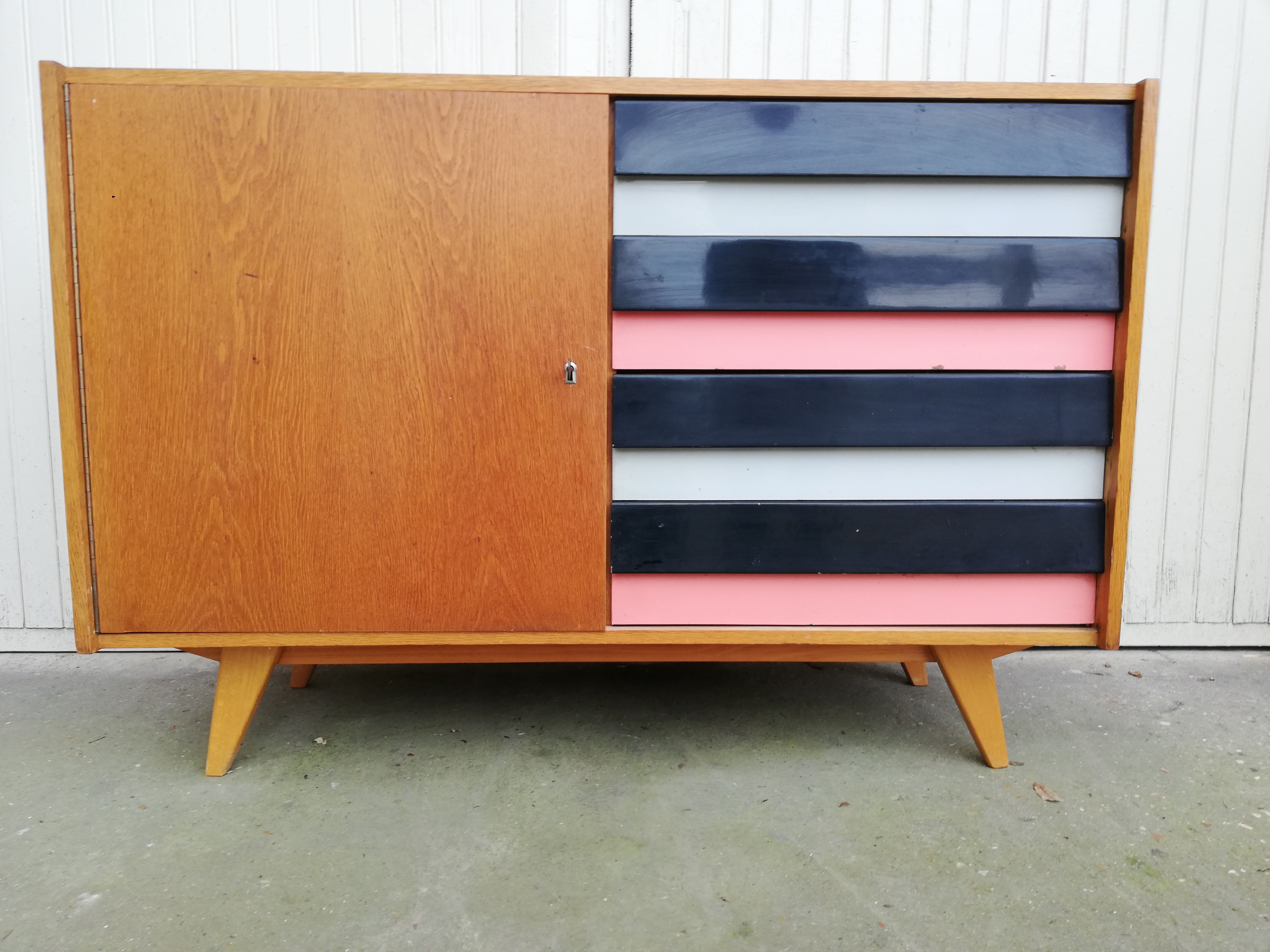 Commode, enfilade Tchèque vintage, Jiri Jiroutek U458, 1960 style scandinave