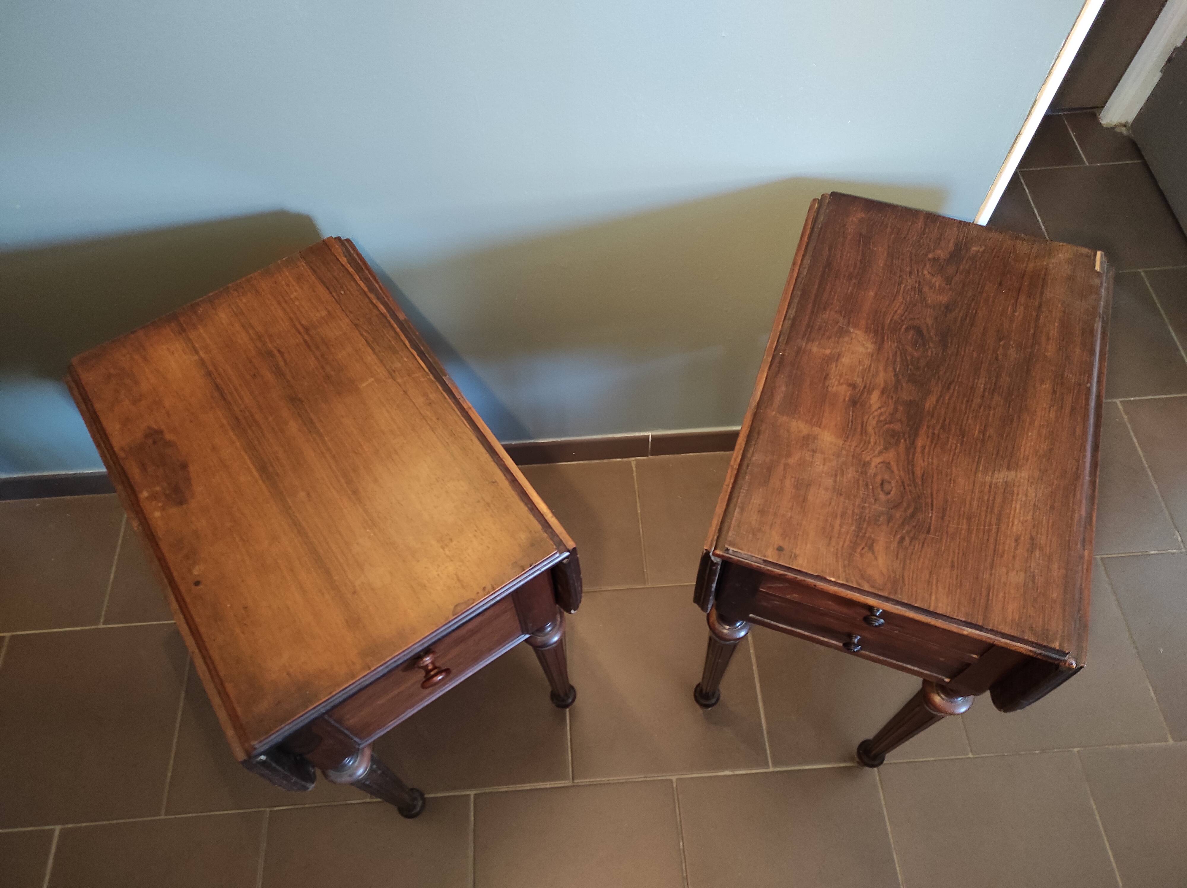 Two bedsides Louis Philippe style