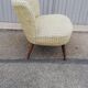 Vintage armchair beige fabric