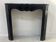 Louis XV style fireplace Model Pompadour Black speckled marble 20th century