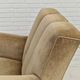 1950s, Danish design, set of armchairs, teak wood, velour, original condition.