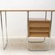 Writing desk, mid-century chrome and formica desk, 1950s, Czechoslovakia