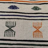 Handmade rug with Berber patterns