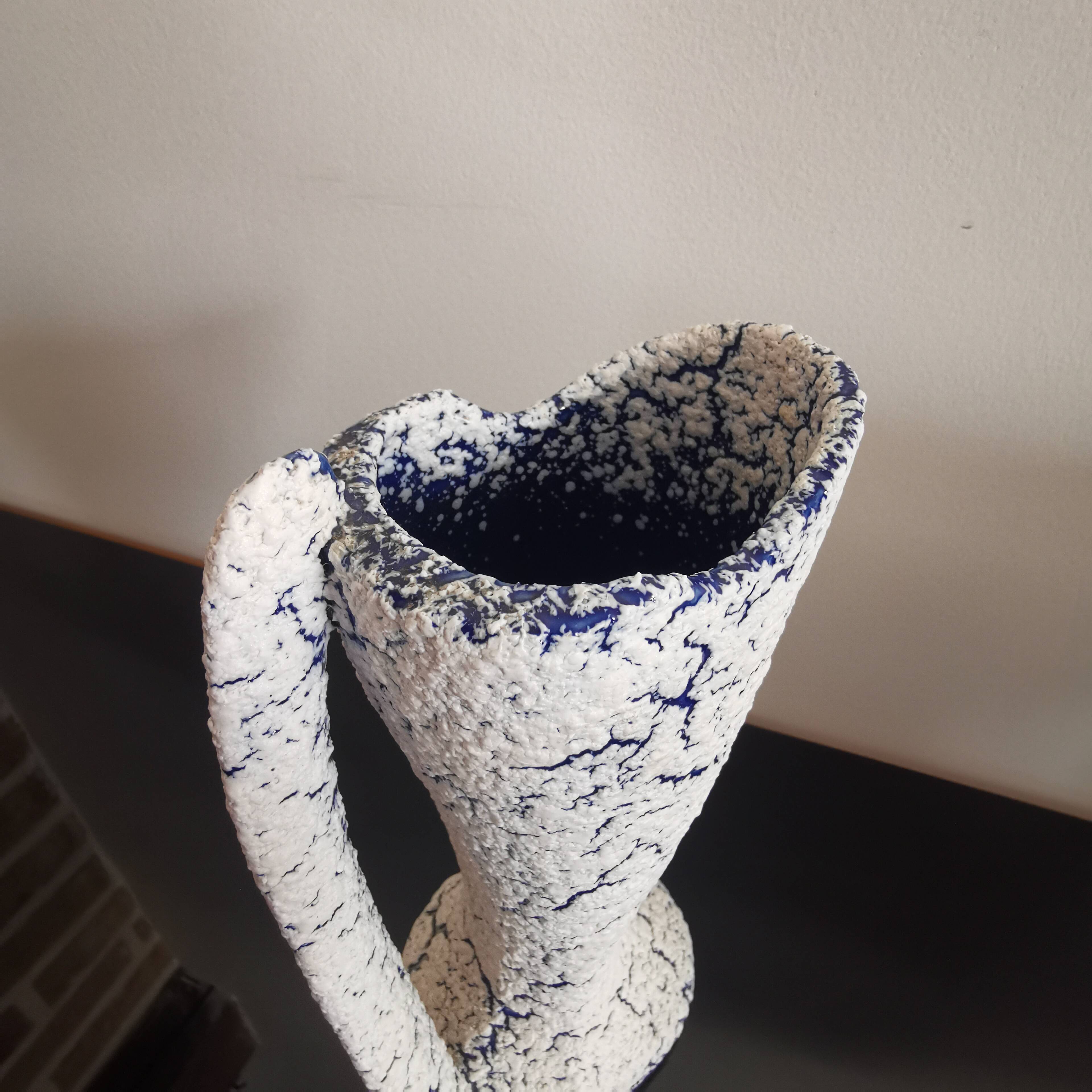 3 ceramic vases “Grès des neiges” France