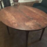 Table with flaps shutters oval wood 1900