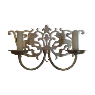 Applique vintage en métal signé Maison Charles 1960/70