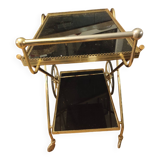 Black and gold serving trolley