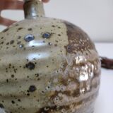 Pied lampe boule grès émaillé pyrité Gustave Tiffoche