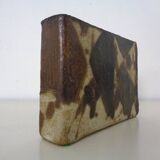 Vintage glazed studio ceramic vase by Trille Jørgensen, Denmark, 1970s.