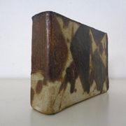 Vintage glazed studio ceramic vase by Trille Jørgensen, Denmark, 1970s.