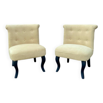 2 fauteuils crapauds refait