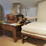 Louis XIII style armchair in sheep bone