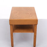 Dutch art deco oak side table 1930s