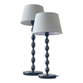 Paire lampes bobines ikea vintage