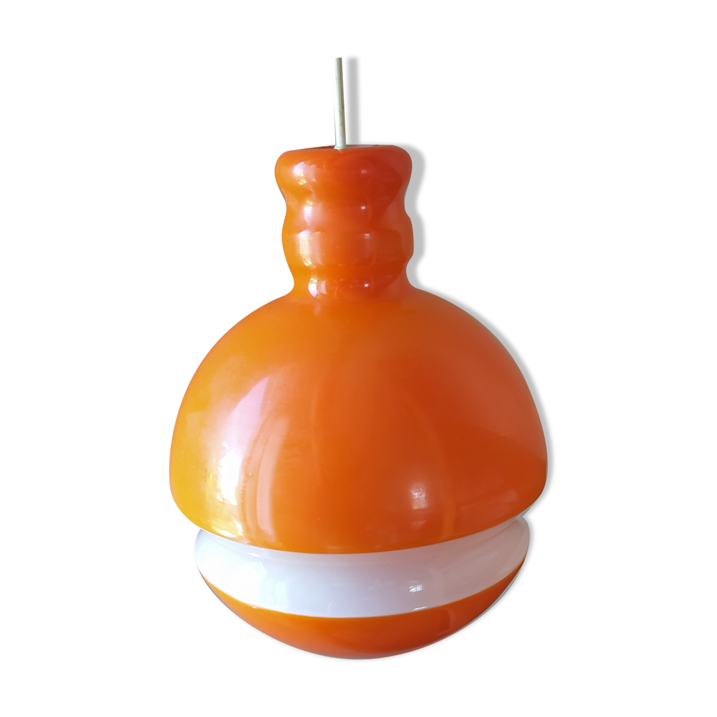Suspension opaline années 70