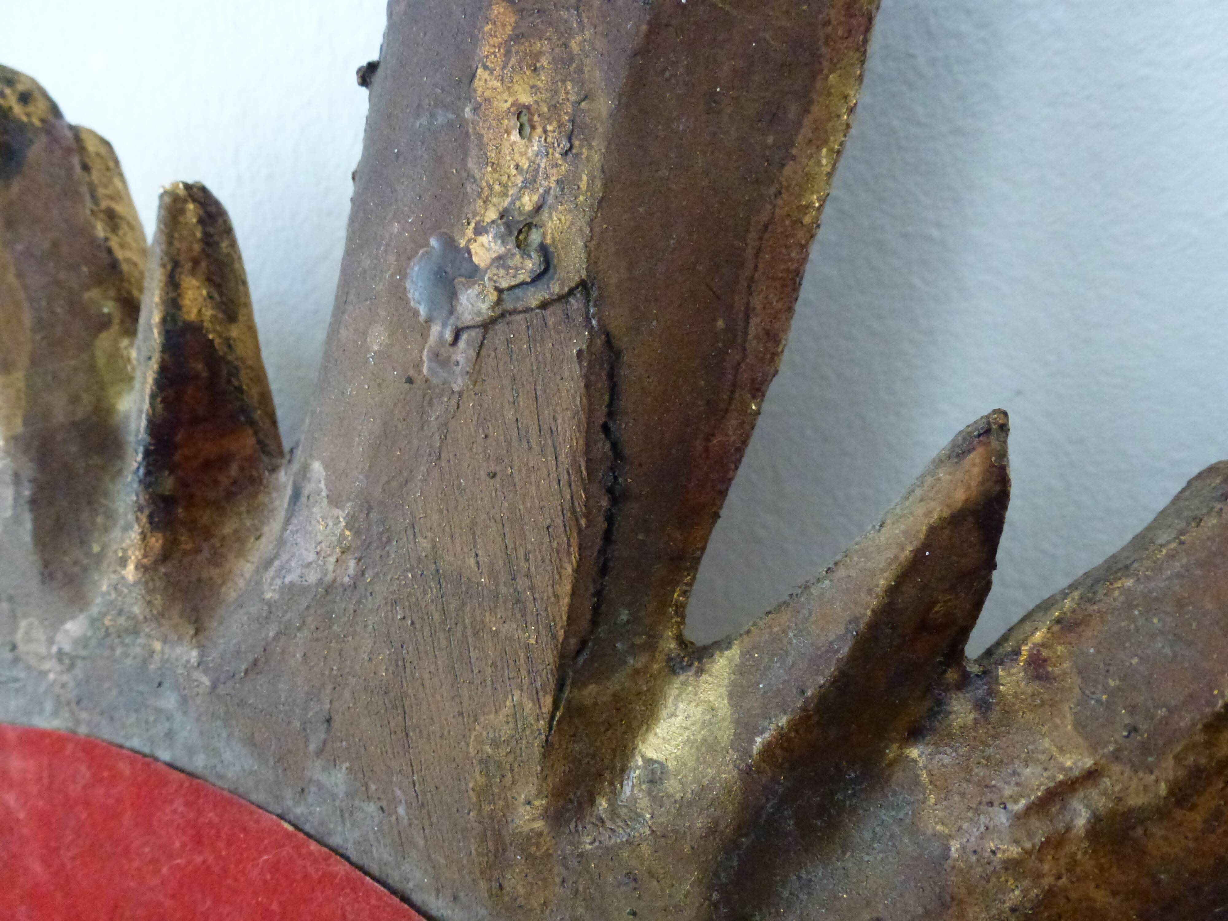 Mirror soleil golden wood 60/70