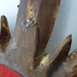 Mirror soleil golden wood 60/70