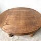 Round brutalist coffee table from the 1950s.