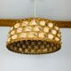 Suspension rotin et feuilles de palme style jungle chic