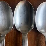 12 Soup spoons Ercuis in silver metal