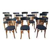 12 mismatched bistro chairs