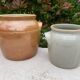 Light grey ceramic jar