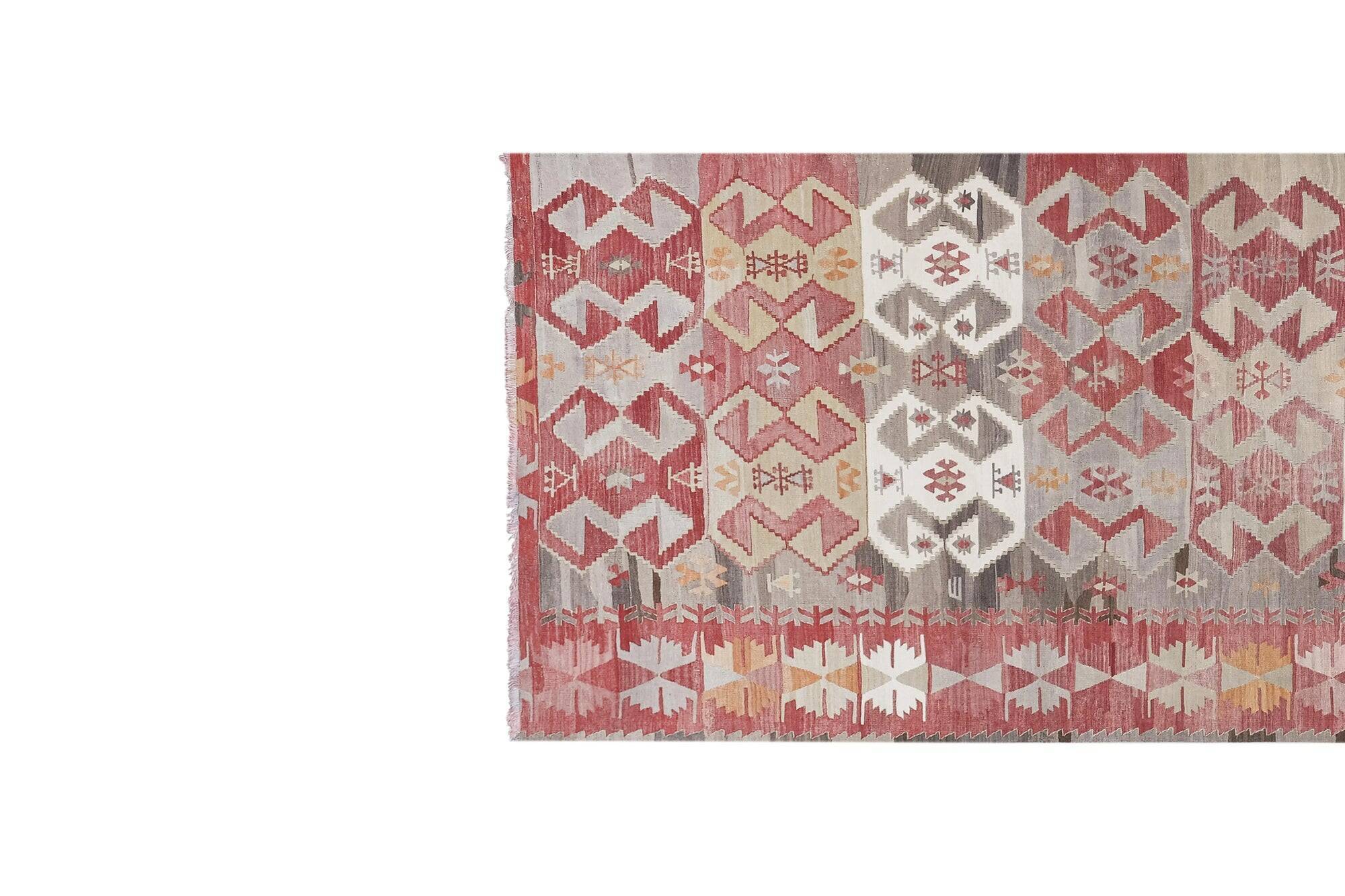Vintage Turkish hallway rug 142x410 cm