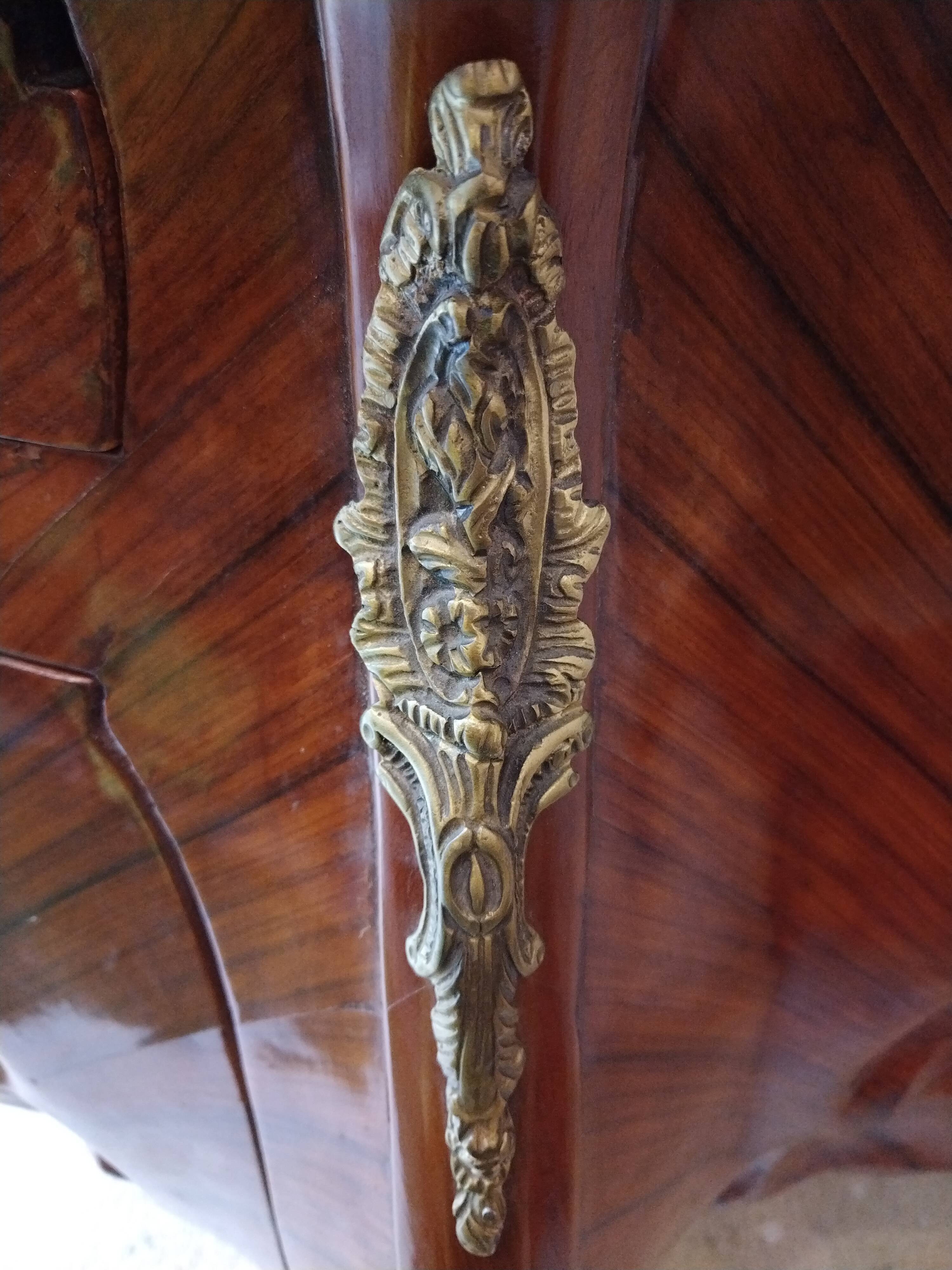 Louis XV style marquetry bar furniture