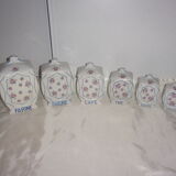 6 spice jars year 1910-1930