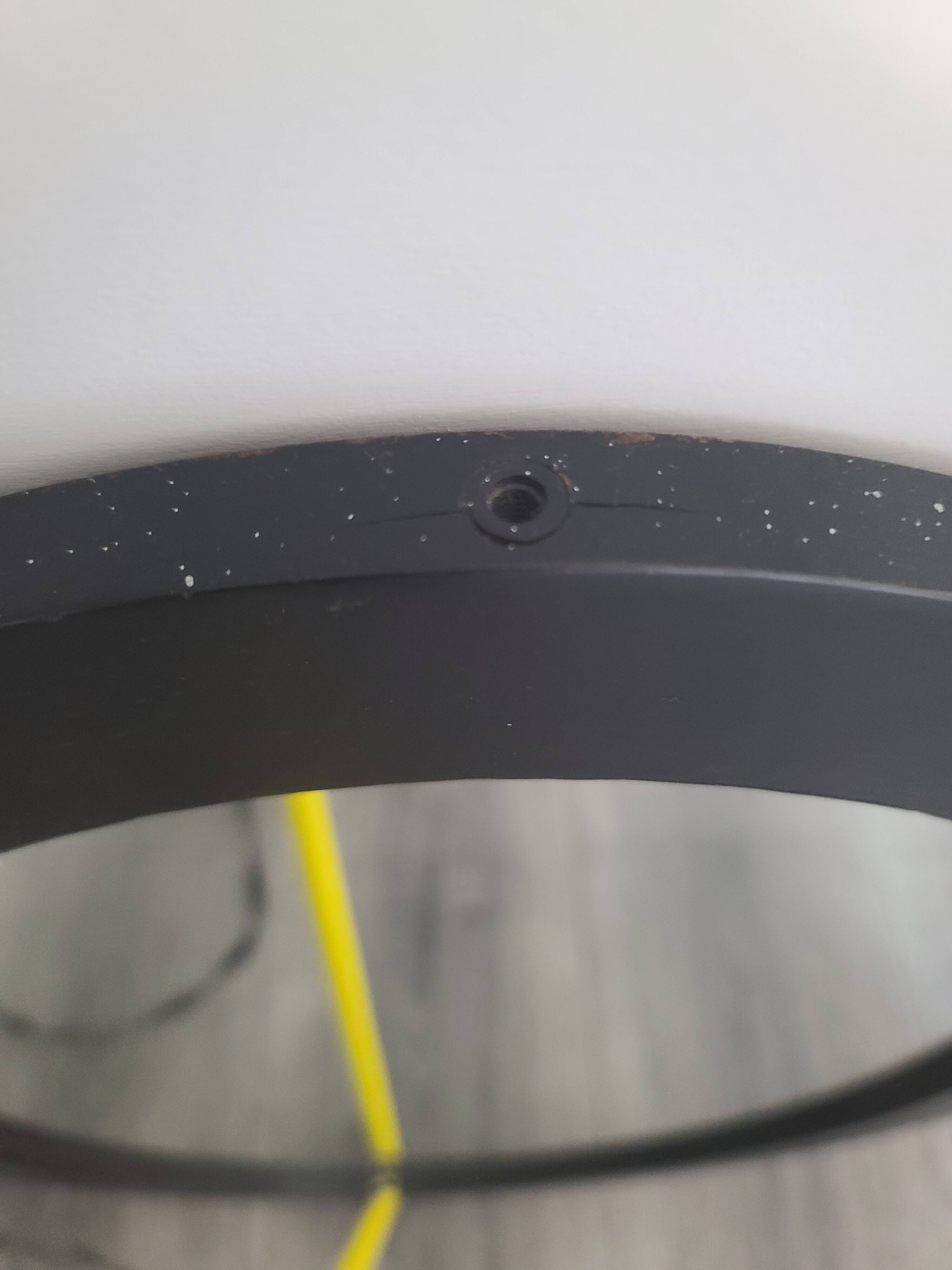 Modern Style Black Oval Wall Mirror