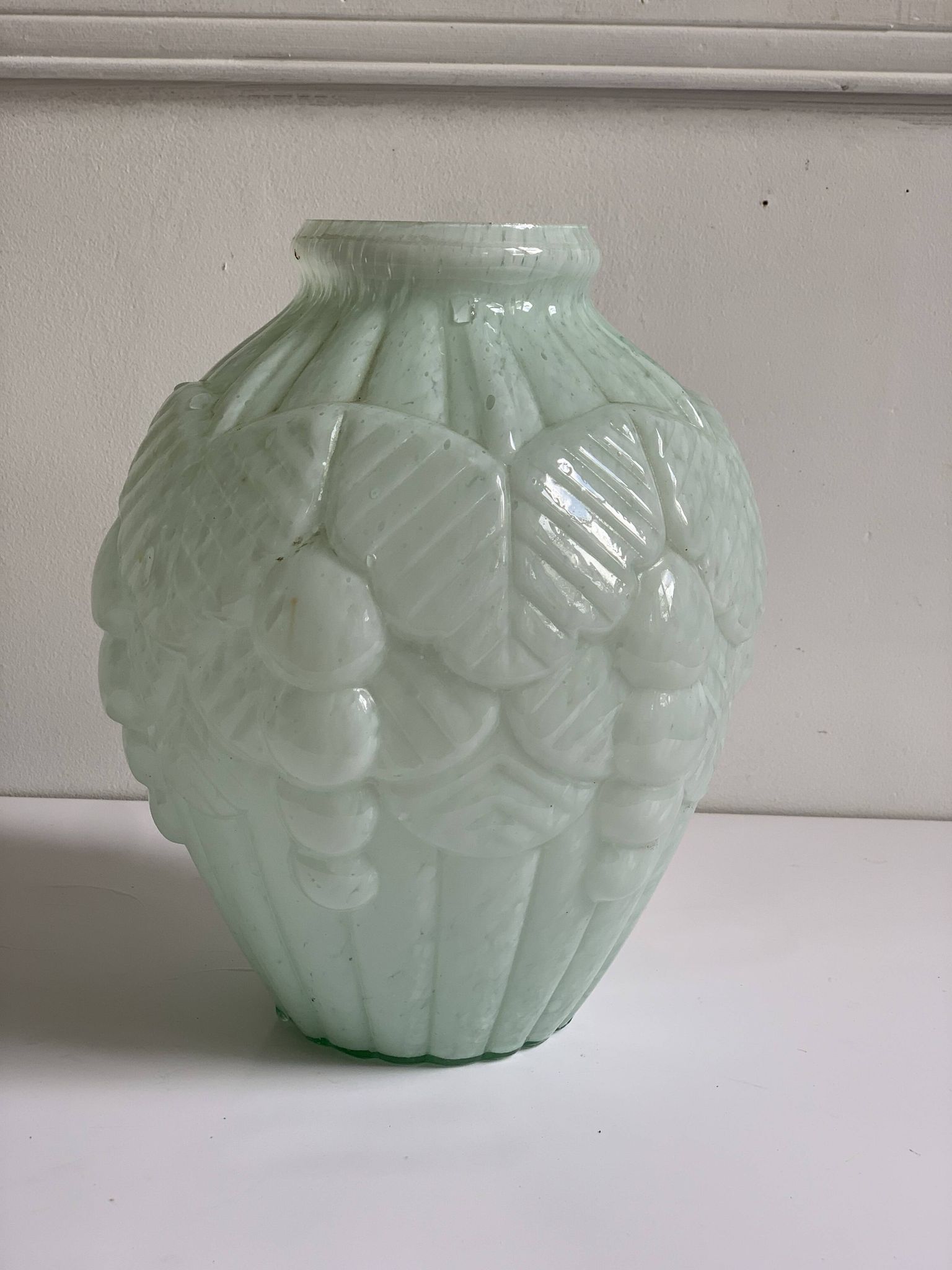 Vase verre de clichy