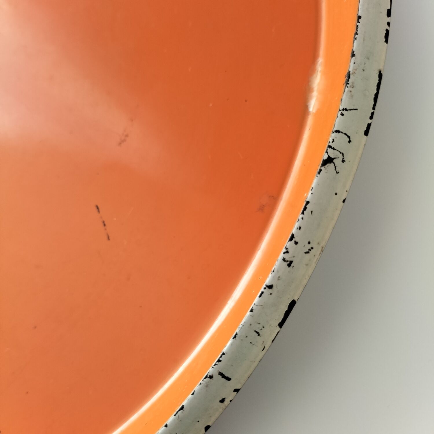 Vintage dish orange