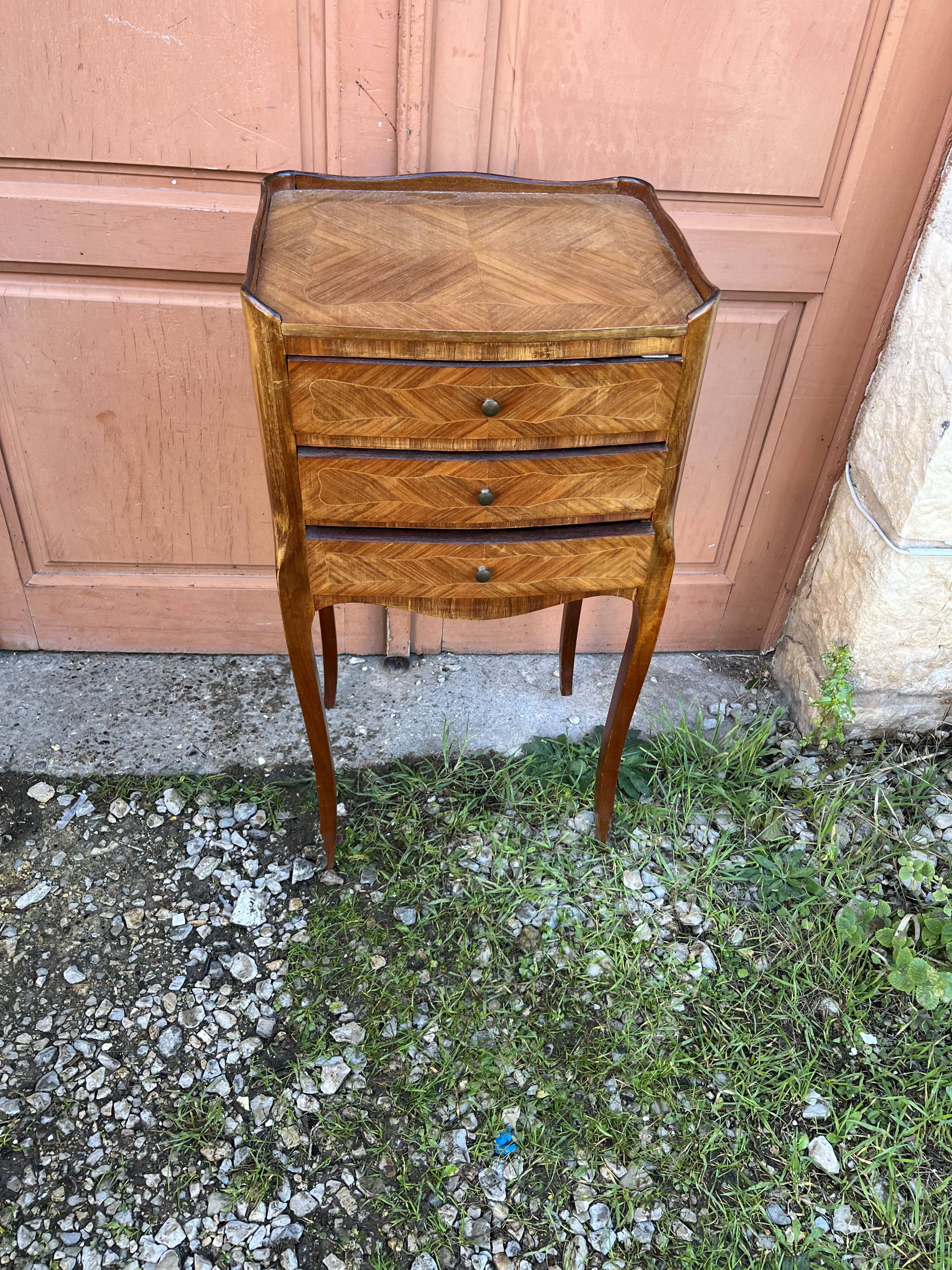 Louis XV style bedside table