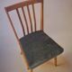 Dining room set, extendable table and 4 chairs, Czech vintage 19.