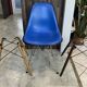 Eames Herman Miller DSR Eiffel blue skai vinyl fibreglass chair