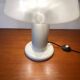 Guzzini lamp, white lacquered metal, height 55cm, 1970s vintage