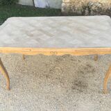 Louis XV style oak table stripped and left in natural wood