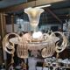 Important lustre Murano in transparent blown glass