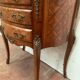Louis XV style half-moon chest of drawers in marquetrya bottom of cubes XX century