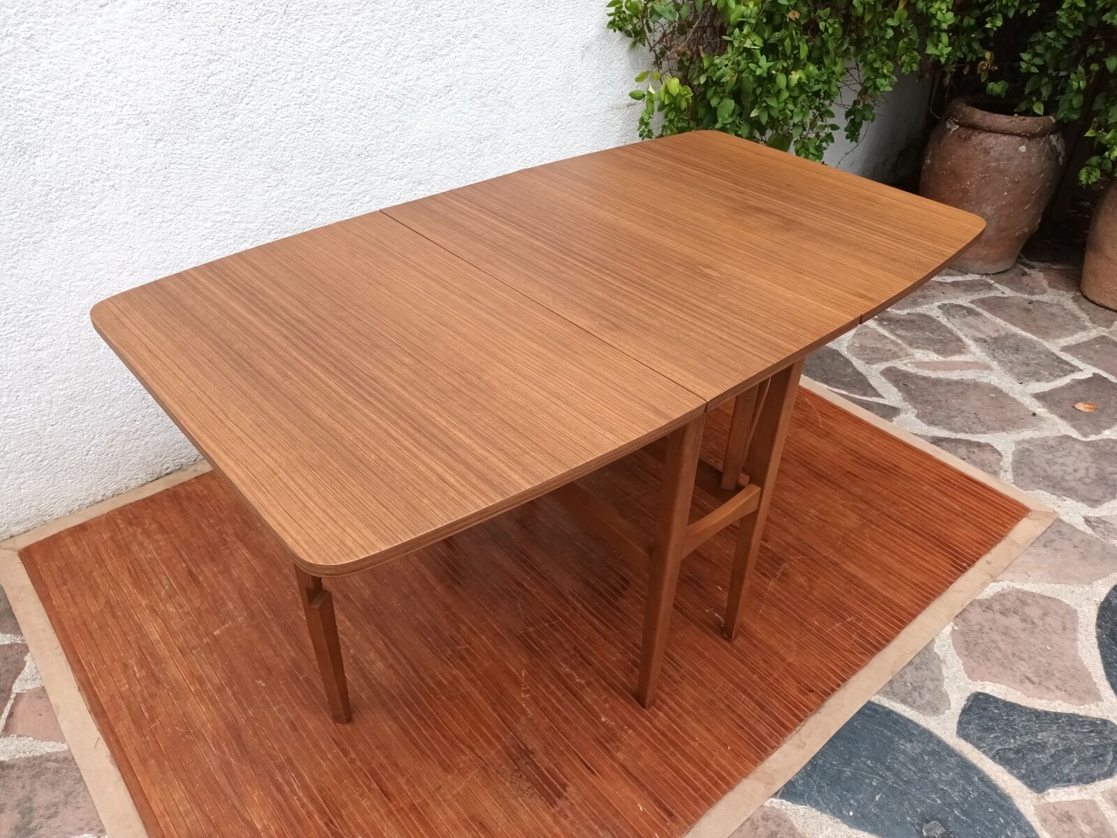 Scandinavian folding teak table
