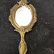 Brass hand mirror