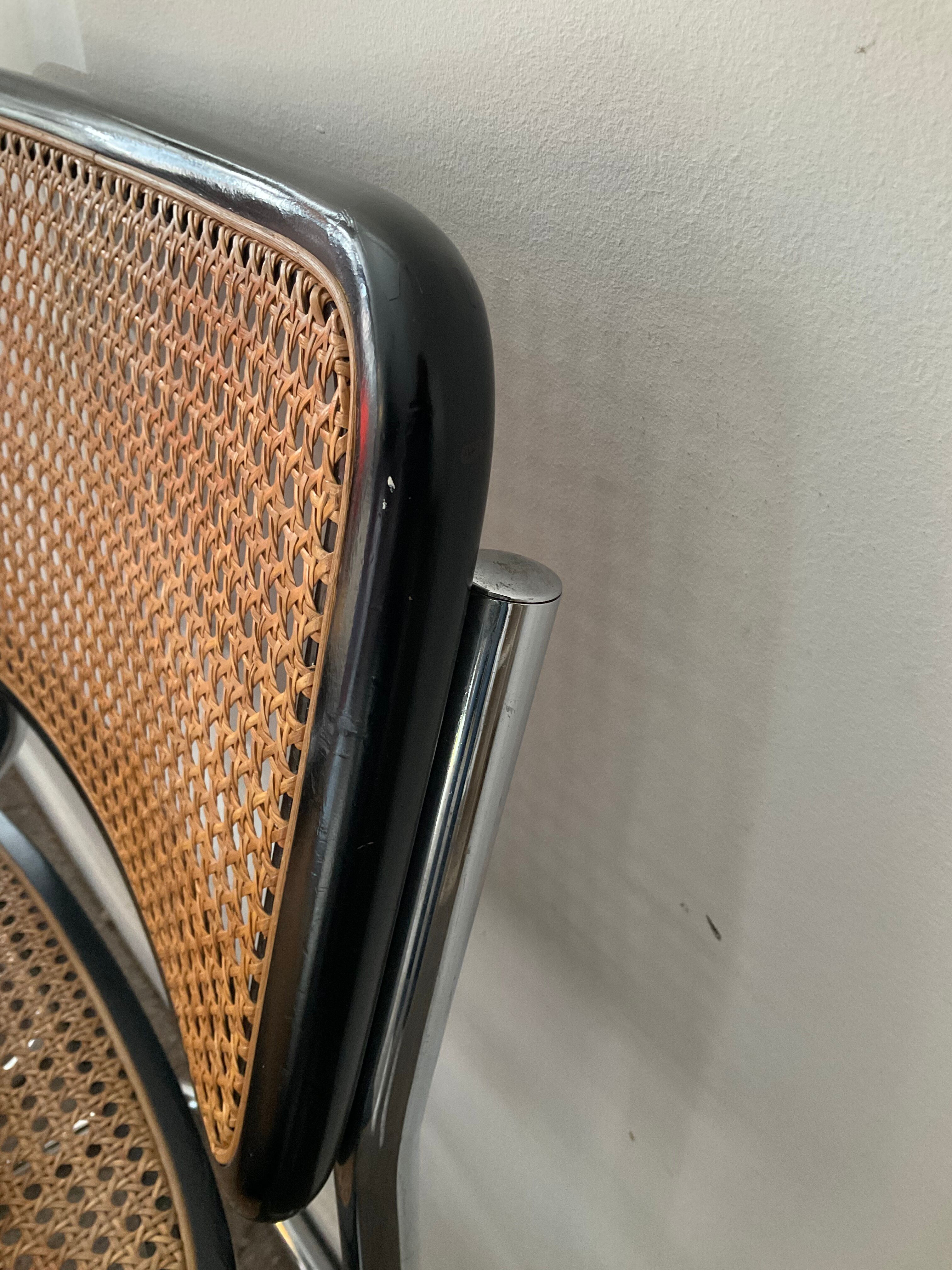 Pair of chairs Marcel Breuer Cesca B32