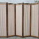 Screen 5 years 60 wood and fabric leaves