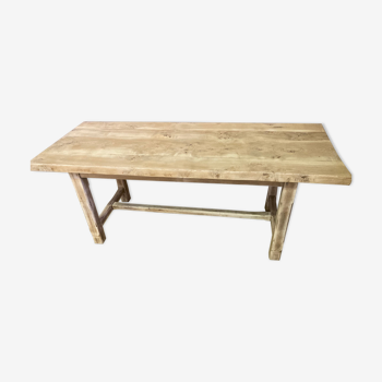 Farmhouse table bois brut