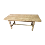 Table de ferme bois brut