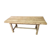 Table de ferme bois brut